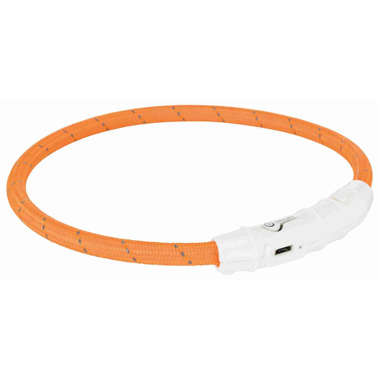 Svítící kroužek USB na krk M-L: 45cm / 7mm, oranžový Svítící kroužek USB na krk M-L: 45cm / 7mm, oranžový