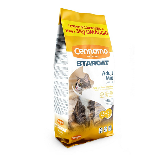 PLUTO Star Cat Adult Mix 15 kg + 3 kg ZDARMA