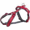 PREMIUM trekingový postroj, červená/grafit XL: 80-97cm / 25mm
