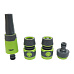TOPTRADE rozstřikovač dvousložkový, proudnicový, sada, 1/2", 4 ks