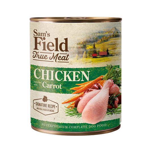 Sams Field masová konzerva 800g ( Chicken Meat & Carrot )
