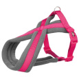 Nylonový postroj PREMIUM  podšitý 60-100cm/25mm (L)  - fuchsie
