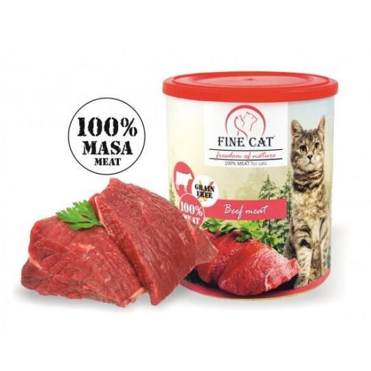 FINE CAT 800g hovězí 100% masa