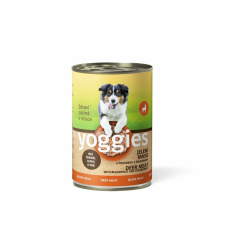 400g Yoggies jelení konzerva s pohankou a brusinkami