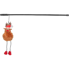 Xmas Reindeer Rod - vánoční hrací prut se sobem, 45 cm, plast/plyš Xmas Reindeer Rod - vánoční hrací prut se sobem, 45 cm, plast/plyš