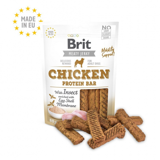 Brit Jerky Chicken with Insect Protein Bar 80g