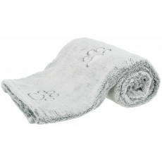 NANDO-Fleecová deka s vysokým vlasem 100x70cm světle šedá