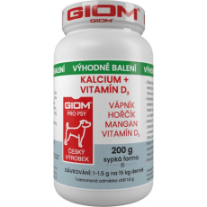 GIOM S kalcium+ vitamín D3 200g prášek dog+cat