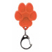 Flasher USB blikačka pro psy 3,5 x 4,3 cm tvar tlapka