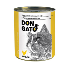 DON GATO konzerva pro kočky- drůbeží 850g