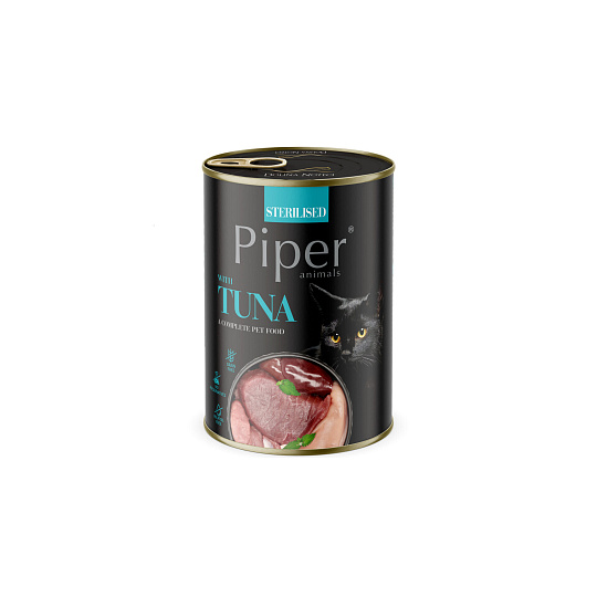 NEW PIPER CAT konzerva pro sterilizované kočky, s tuňákem, 400g