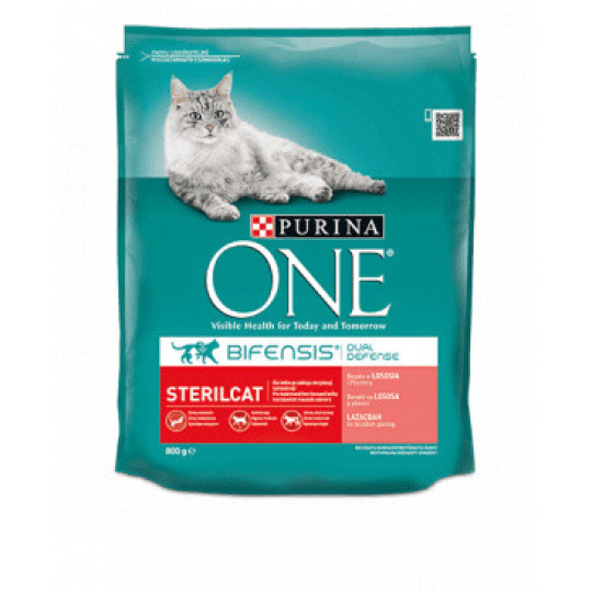 Purina ONE SteriCat s lososem a pšenicí 800g