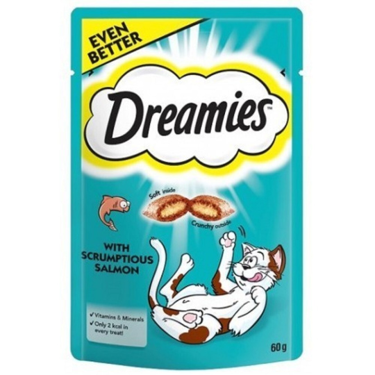 Dreamies s lososem 60g cat