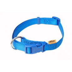 Obojek popruh 2,0x38-60cm modrý jednobarevný Obojek popruh 2,0x38-60cm modrý jednobarevný