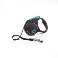 Vodítko FLEXI Black Design L pásek 5m/50kg modrá