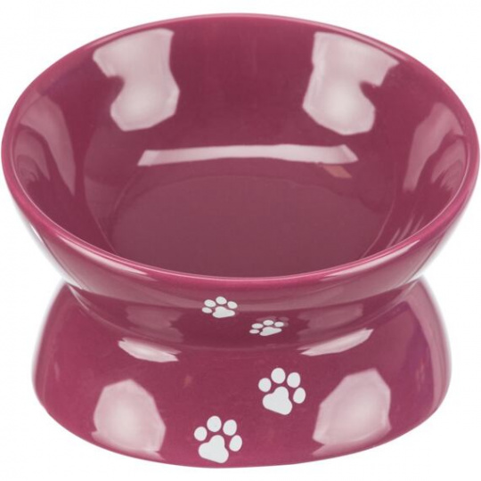 Zvýšená ergonomická keram. miska 0,15 l/13cm-vínová