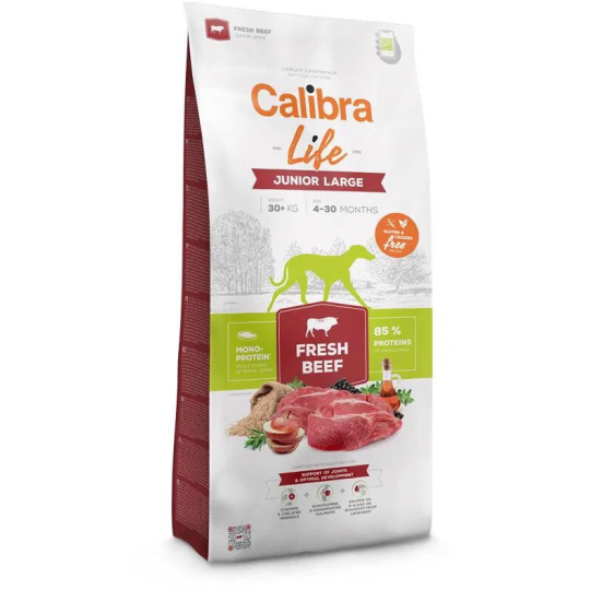 Calibra Dog Life Junior Large Fresh Beef 12kg