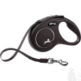 Vodítko FLEXI Classic New S pásek 5m / 15kg, černé