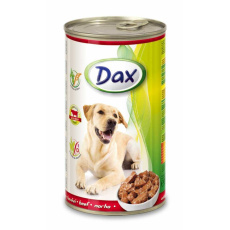 DAX hovězí kousky pro psy 1240g