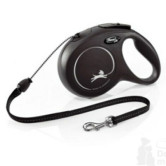 Vodítko FLEXI Classic New M lanko 5m/20kg černá