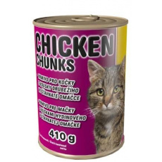 Delikan Cat drůbeží kousky konzerva 410g Delikan Cat drůbeží kousky konzerva 410g
