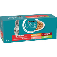 Purina One SterilCat 40 x 85g, minifiletky - kuře, hovězí, losos, krůta