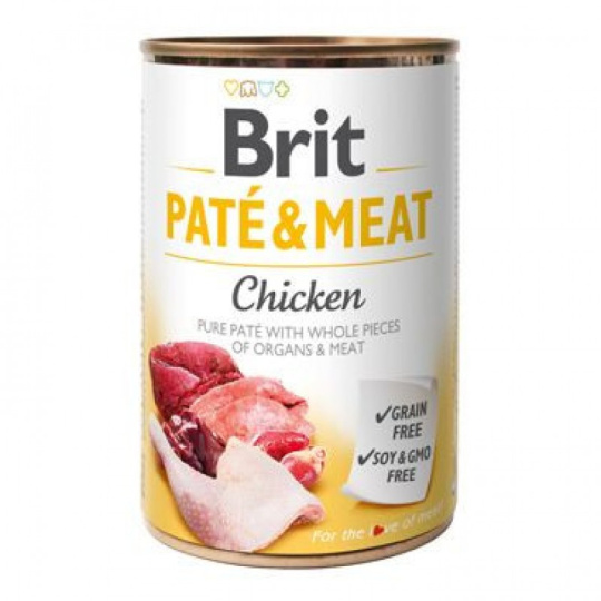 Brit Dog konzerva Paté/Meat CHicken 400g