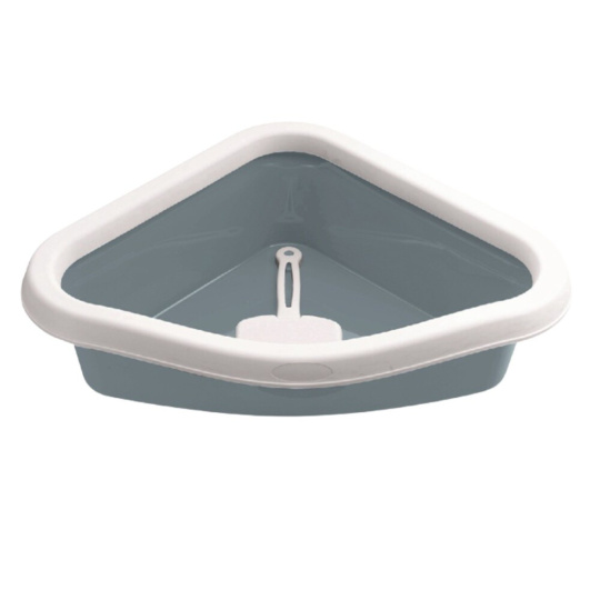 WC rohové s lopatkou, modrošedé, 40 x 56 x 14 cm WC rohové s lopatkou, modrošedé, 40 x 56 x 14 cm