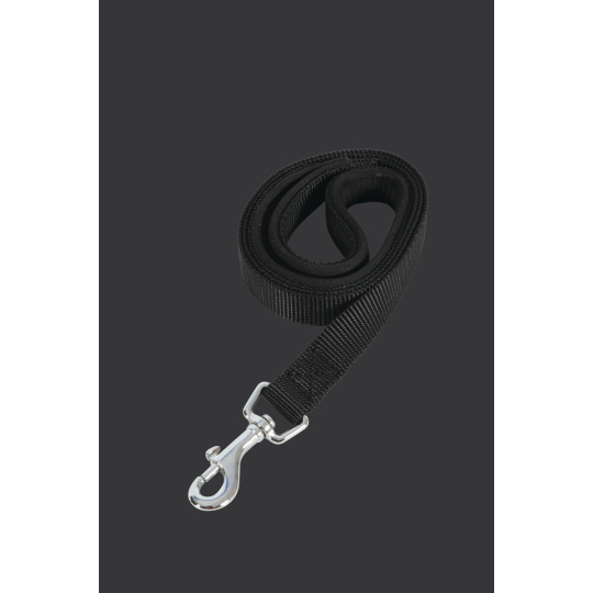 Vodítko pes SOFT NYLON černé 20mm/1m Zolux