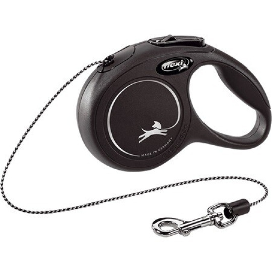 Vodítko FLEXI Classic New XS lanko 3m/8kg černá