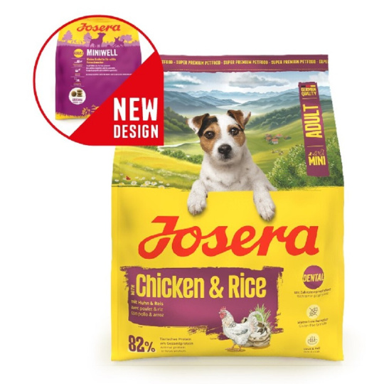 Josera 10kg Mini Adult with Chicken & Rice dog