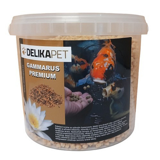 Krmivo pro jezírkové ryby - gamarus prémium 500g 3l kyblík Krmivo pro jezírkové ryby - gamarus prémium 500g 3l kyblík