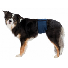 Břišní pás na podložky pro psa samce M 45-55 cm tmavě modrý
