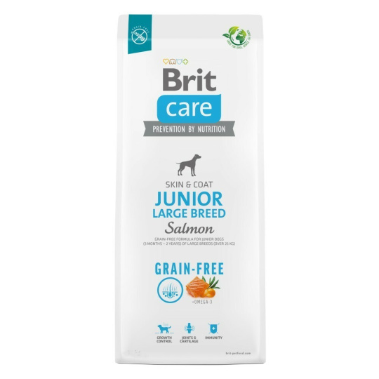 Brit Care 3kg Junior Large Breed Salmon Grain-free dog