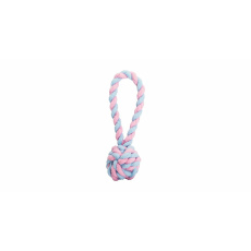 Pletený BABY vrhací míč HipHop FLEECE 5cm/17cm,růžová/modrá
