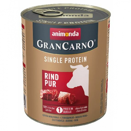 GRANCARNO Single Protein 800 g hovězí maso konzerva pro psy