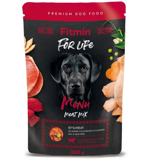 Fitmin dog menu meat mix pouch 350g