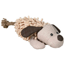 Plyšový pes s ocasem z lana 30cm