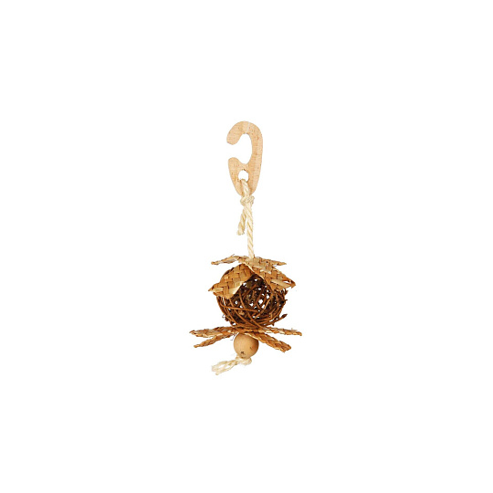 Natural Living-proutěný míček se slaměnou ozdobou 5,5/18cm