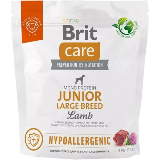 Brit Care Dog Hypoallergenic Junior Large Breed 1kg,jehněčí