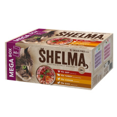 Shelma Cat Mega box, kapsička 85 g (40 pack) Shelma Cat Mega box, kapsička 85 g (40 pack)