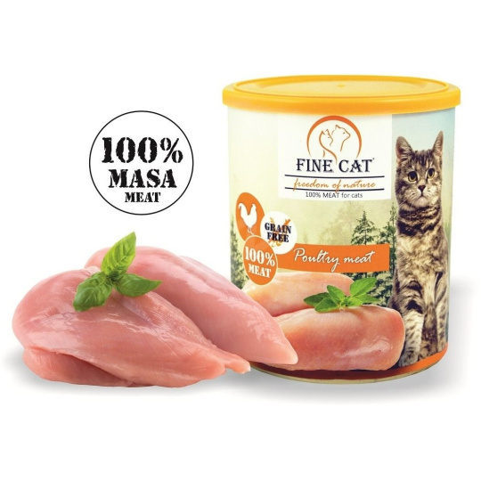 FINE CAT 800g drůbeží 100% masa