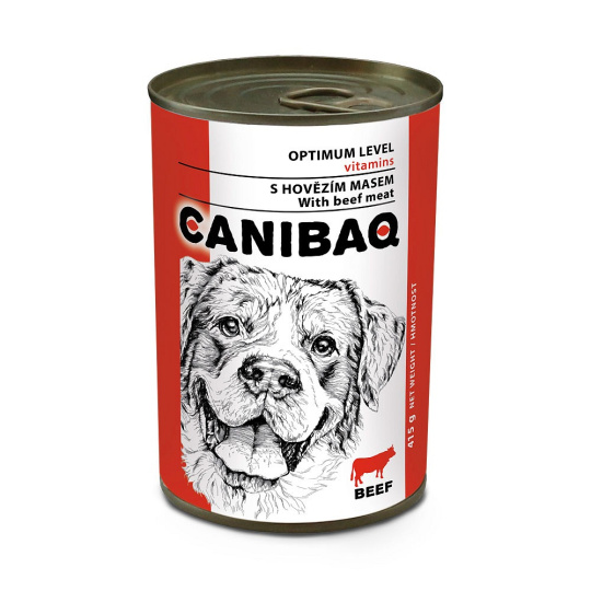 CANIBAQ Classic konzerva pro psy - hovězí 415g