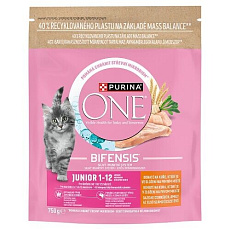 PURINA ONE JUNIOR Bifensis s kuřecím a celozr.obilovinami 750 g PURINA ONE JUNIOR Bifensis s kuřecím a celozr.obilovinami 750 g