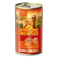 PROPESKO Dog kuřecí, játra a mrkev v omáčce, kousky 1240 g 