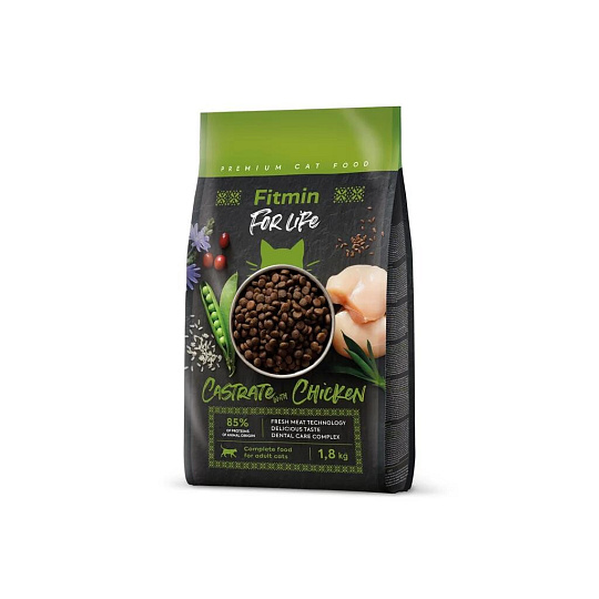 Fitmin For Life Chicken krmivo pro kastrované kočky 1,8 kg