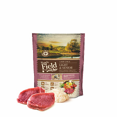 800 g, Sams Field Low Grain Light  Senior Lamb & Rice