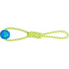 Aqua Toy lano s gumovým míčkem, plovoucí,6x40cm, polyester/TPR
