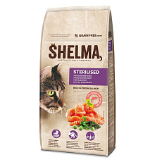 SHELMA Cat Sterilised Salmon GF 8 kg SHELMA Cat Sterilised Salmon GF 8 kg