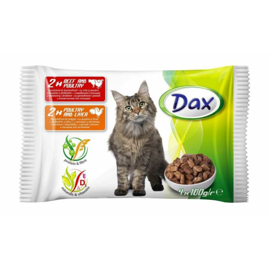 DAX CAT kapsa pro kočky 4x100g